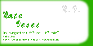 mate vesei business card